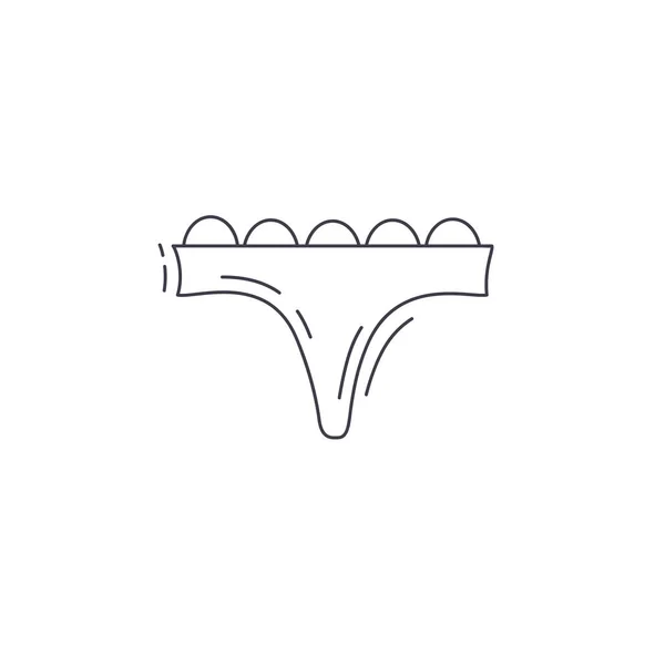 Thong Line Icon Thong Underpants Thin Line Icon — Stock Vector