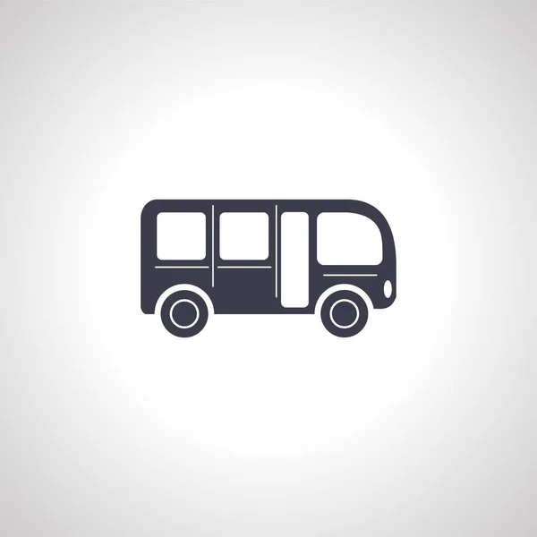 Icono Del Autobús Bus Icono Aislado Sobre Fondo Blanco — Vector de stock