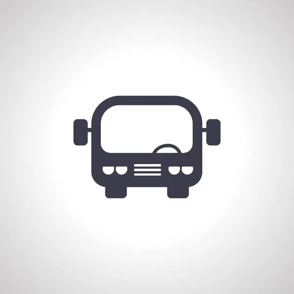Icono Del Autobús Bus Icono Aislado Sobre Fondo Blanco — Vector de stock