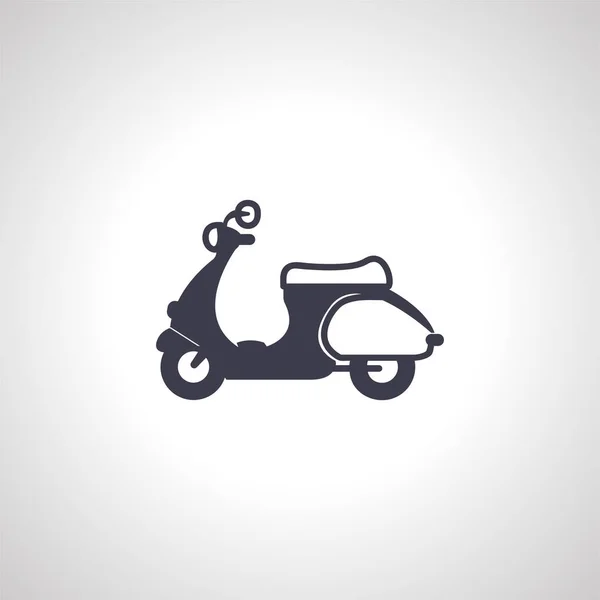 Icône Moto Scooter Icône Isolée Sur Fond Blanc — Image vectorielle