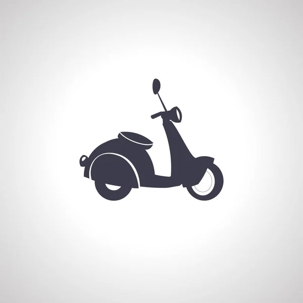 Икона Мотоцикла Изолированный Значок Скутера Белом Фоне — стоковый вектор