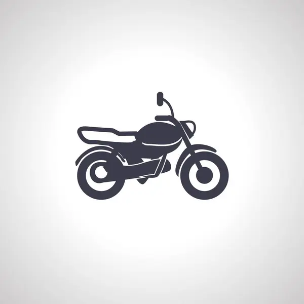 Motocicleta Icono Aislado Icono Moto — Vector de stock