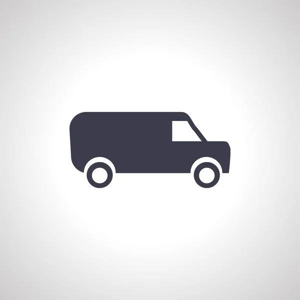 Мінівенська Ікона Міні Фургон Доставка Вантажівка Ізольована Піктограма — стоковий вектор