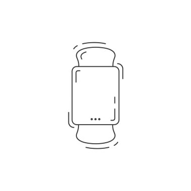 Akıllı Çizgi simgesi. akıllı saat ince çizgi simgesi.