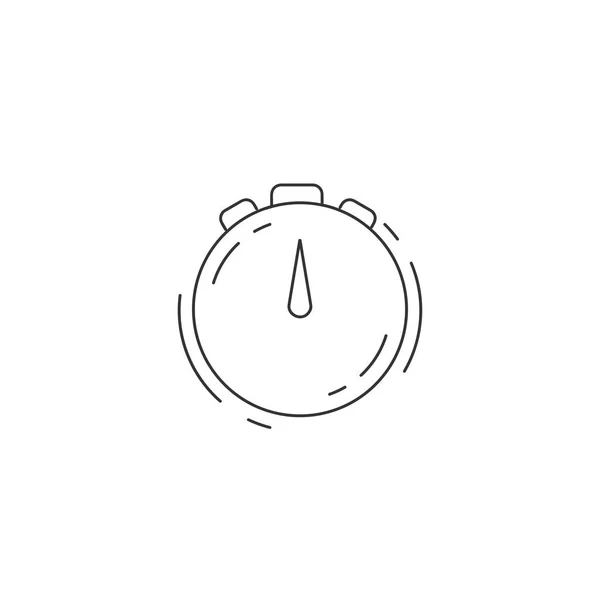 Ikona Zegarka Kieszonkowego Zegarek Kieszonkowy Ikoną Cienkiej Linii — Wektor stockowy