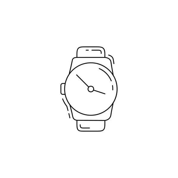 Watch Line Icon Watch Thin Line Icon — Stock Vector