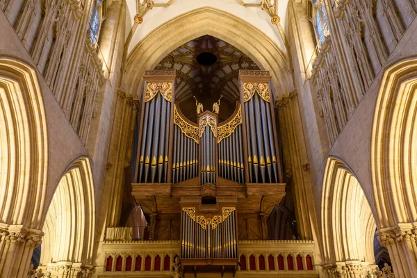 stock image Wells.Somerset.United Kingdom.October 23rd 2022.View of the quire inside of Wells cathedral in Somerset