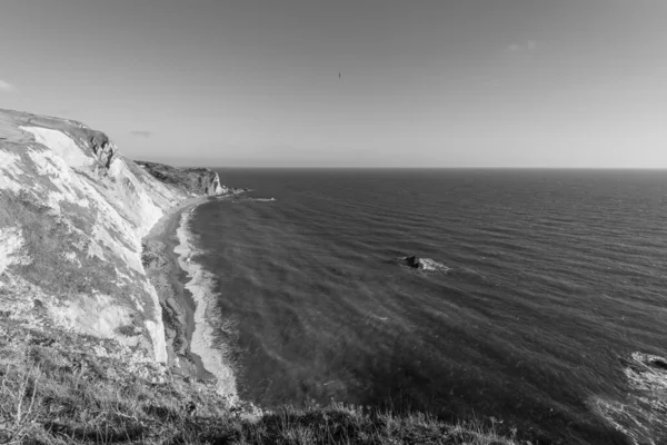 Vue Sur Les Falaises Côte Jurassique Dorset — Photo