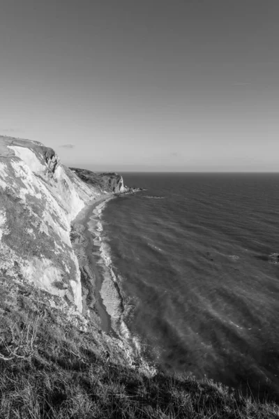 Dorset Teki Jurassic Sahilindeki Kayalıkların Manzarası — Stok fotoğraf