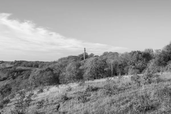 Somerset Compton Dundon 'daki Polden Yolu' ndaki Amiral Hood Anıtı 'nın manzara fotoğrafı.