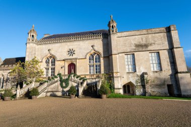 Lacock.Wiltshire.United Kingdom.November 20th 2022.View of Lacock abbey in Wiltshire