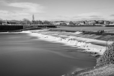 Trews weir on the river Exe in Exeter