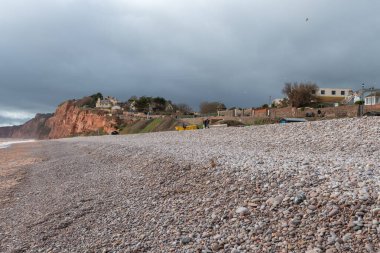 Devon 'daki Budleigh Salteron plajı