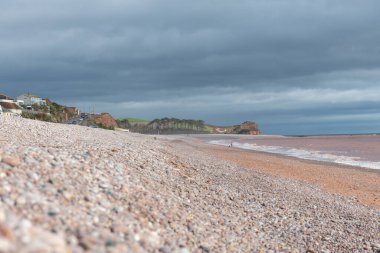 Devon 'daki Budleigh Salteron plajı