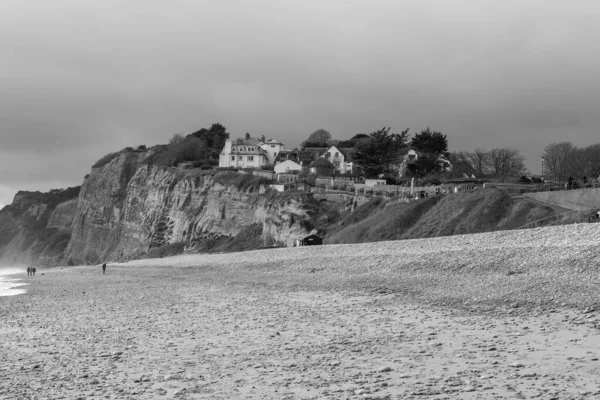 Пляж Budleigh Salteron Девоні — стокове фото