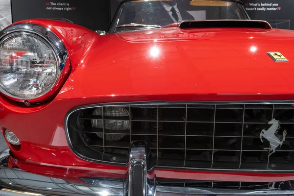 stock image Sparkford.Somerset.United Kingdom.March 26th 2023.A 1960 Ferrari 250 GT cabriolet is on show at the Haynes Motor Museum in Somerset