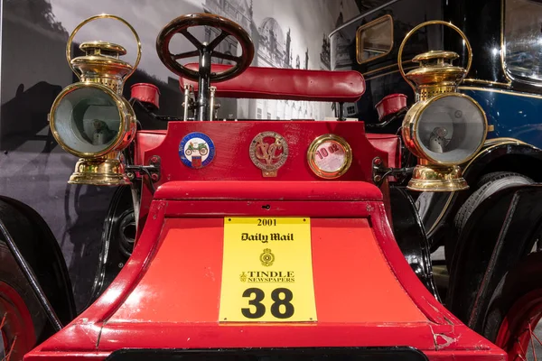 stock image Sparkford.Somerset.United Kingdom.March 26th 2023.A 1900 Clement Voiturette is on show at the Haynes Motor Museum in Somerset