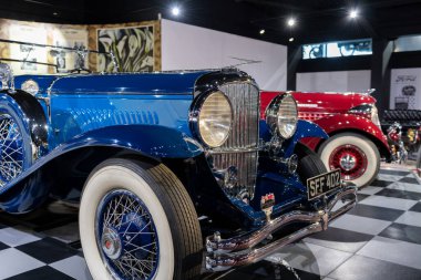 Sparkford. Somerset. Birleşik Krallık. 26 Mart 2023 Deusenberg 1931 model J Somerset Haynes Motor Müzesi 'nde sergileniyor.