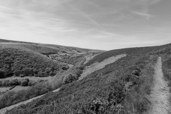Exmoor Ulusal Parkı Ndaki Doone Vadisi Nin Manzara Fotoğrafı — Stok fotoğraf
