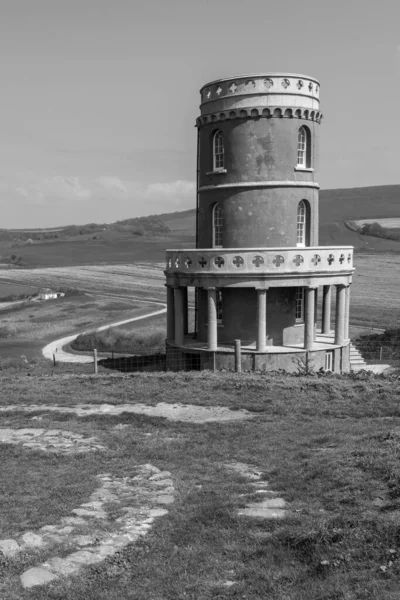 Torre Clavell Con Vistas Bahía Kimmeridge Dorset — Foto de Stock