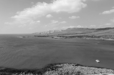 Dorset 'teki Kimmeridge Körfezi' nin manzara fotoğrafı.