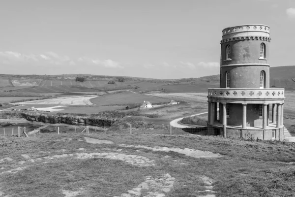 stock image Clavell Tower overlooking Kimmeridge Bay in Dorset