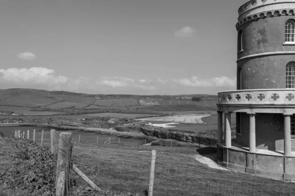 stock image Clavell Tower overlooking Kimmeridge Bay in Dorset