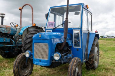 Low Ham.Somerset.Birleşik Krallık. 23 Temmuz 2023 Leyland 154 1973 'ten itibaren restore edilen Somerset buhar ve ülke fuarında sergileniyor.