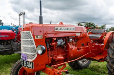 Low Ham.Somerset. Birleşik Krallık. 23 Temmuz 2023 'te restore edilen Allis Chalmers ED 40, Somerset buhar ve ülke fuarında sergileniyor.