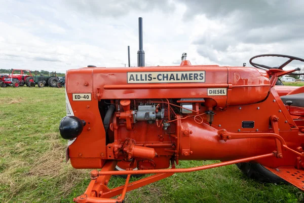 Low Ham.Somerset. Birleşik Krallık. 23 Temmuz 2023 'te restore edilen Allis Chalmers ED 40, Somerset buhar ve ülke fuarında sergileniyor.