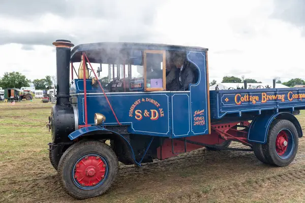 Low Ham.Somerset. Birleşik Krallık. 23 Temmuz 2023. 1930 Foden buhar vagonu Reliance, Somerset buhar ve ülke fuarında sergileniyor.