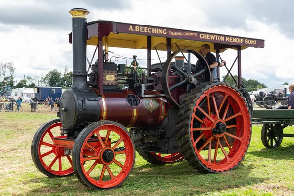 Low Ham Somerset Verenigd Koninkrijk Juli 2023 Een Marshall Tractiemotor — Stockfoto