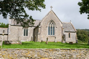 Dorset 'teki Tyneham köyündeki St. Marys Kilisesi' nin fotoğrafı.