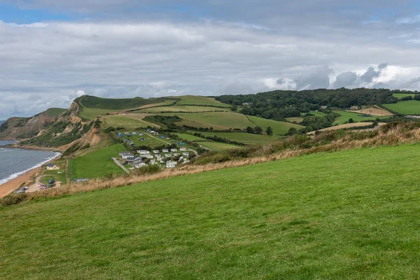 Landschapsfoto Van Throncombe Beacon Aan Jurassic Kustlijn Dorset — Stockfoto