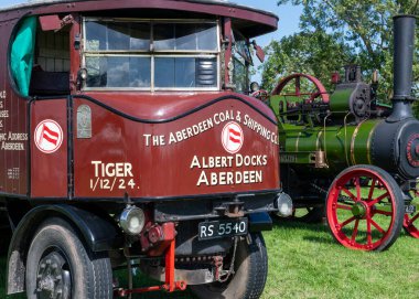 Drayton. Somerset. Birleşik Krallık. 18 Ağustos 2023. 1924 'ten kalma Süper Koruyucu Buharlı Vagon.