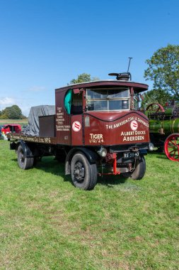 Drayton. Somerset. Birleşik Krallık. 18 Ağustos 2023. 1924 'ten kalma Süper Koruyucu Buharlı Vagon.