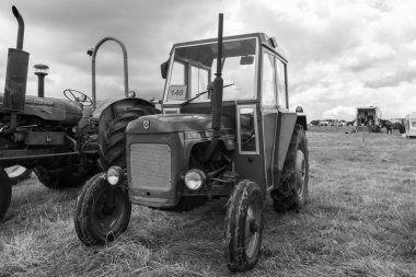 Low Ham.Somerset.Birleşik Krallık. 23 Temmuz 2023 Leyland 154 1973 'ten itibaren restore edilen Somerset buhar ve ülke fuarında sergileniyor.