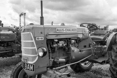Low Ham.Somerset. Birleşik Krallık. 23 Temmuz 2023 'te restore edilen Allis Chalmers ED 40, Somerset buhar ve ülke fuarında sergileniyor.
