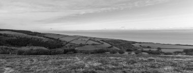 Porlock Common 'un Exmoor Natioanl Park' taki Porlock Tepesi manzarası