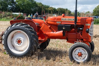 Drayton. Somerset. Birleşik Krallık. 19 Ağustos 2023.A restore edilmiş Allis Chalmers ED-40, dün bir çiftçilik etkinliğinde sergileniyor.