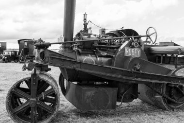 Low Ham.Somerset. Birleşik Krallık. 23 Temmuz 2023 Robey ikili yol silindiri Somerset buhar ve ülke fuarında sergileniyor.