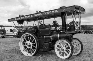 Low Ham.Somerset. Birleşik Krallık. 23 Temmuz 2023. Aveling ve Porter 'ın 1914' ten kalma Prenses Victoria adlı traktörü Somerset buhar ve kır gösterisinde sergileniyor.