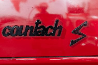 Sparkford. Somerset. Birleşik Krallık. 7 Ocak 2024. 1981 Lamborghini Countach LP400S Somerset 'teki Haynes Motor Müzesi' nde sergileniyor.