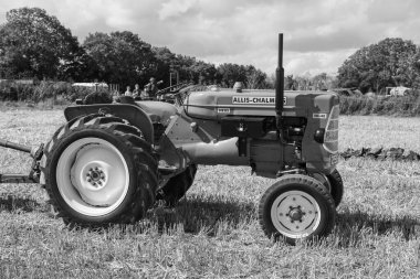 Drayton. Somerset. Birleşik Krallık. 19 Ağustos 2023.A restore edilmiş Allis Chalmers ED-40, dün bir çiftçilik etkinliğinde sergileniyor.