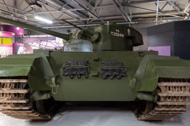 Bovington. Dorset. Birleşik Krallık. 8 Ağustos 2023. Dorset 'teki Tank Müzesi' nde bir Centurion tankı sergileniyor.