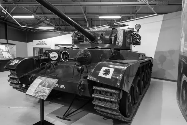 stock image Bovington.Dorset.United Kingdom.August 8th 2023.A Comet tank from world war two is on show at the Tank Museum in Dorset