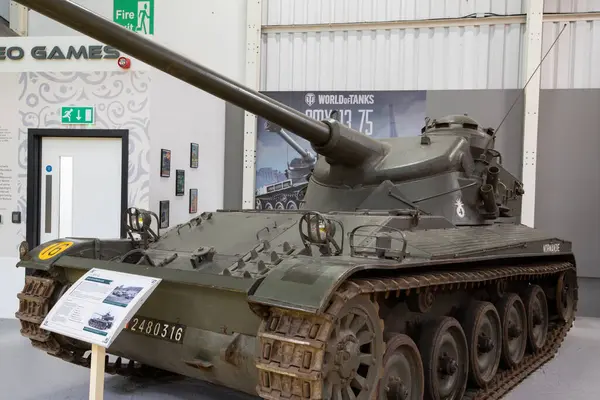 stock image Bovington.Dorset.United Kingdom.February 25th 2024.An Amx 13 light tank is on show at the Tank Museum in Dorset