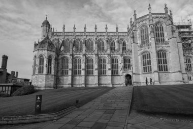 Windsor.Berkshire. Birleşik Krallık. 2 Aralık 2022. Windsor Kalesi 'ndeki Aziz Georges Şapeli fotoğrafı.