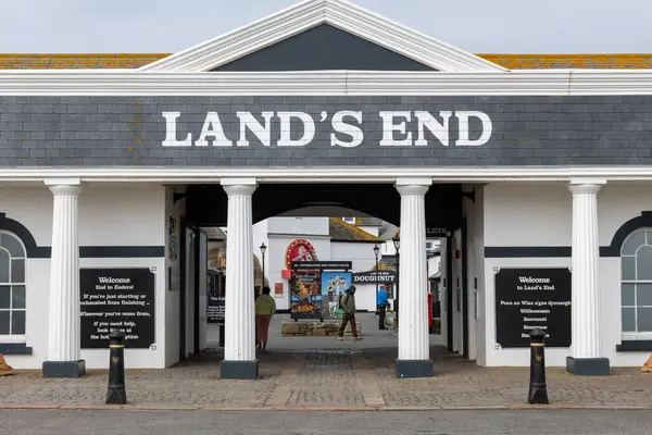 stock image Lands End.Cornwall.United Kingdom.April 7th 2024.Photo of the entrance to the tourist centre at Lands End in Cornwall