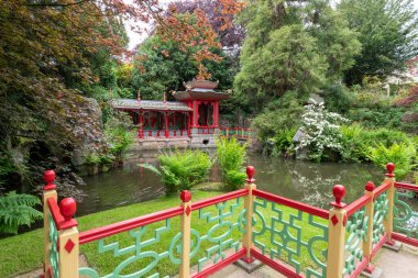 Biddulph.Staffordshire. Birleşik Krallık. 1 Haziran 2023. Çin tapınağının Biddulph Grange 'deki resmi.